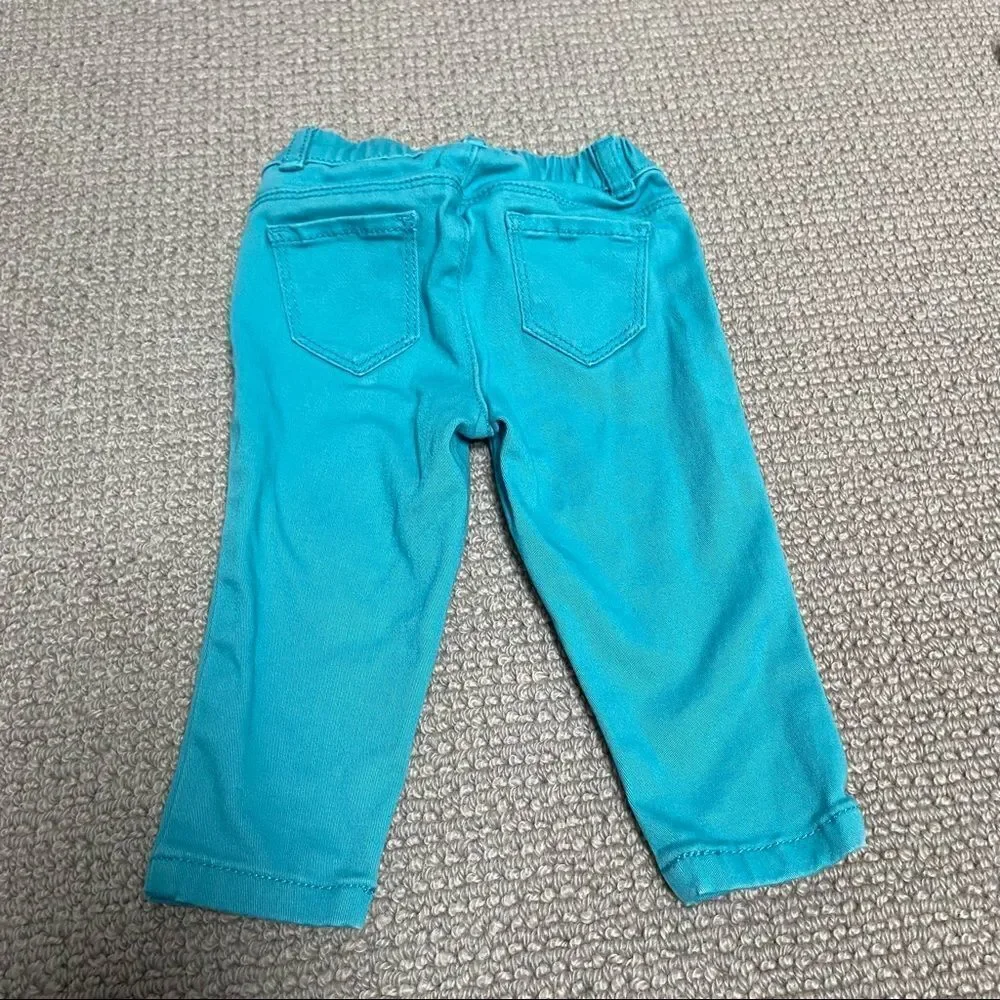 🍭4/$20 Carter’s bright blue baby girl jeans - 6 months